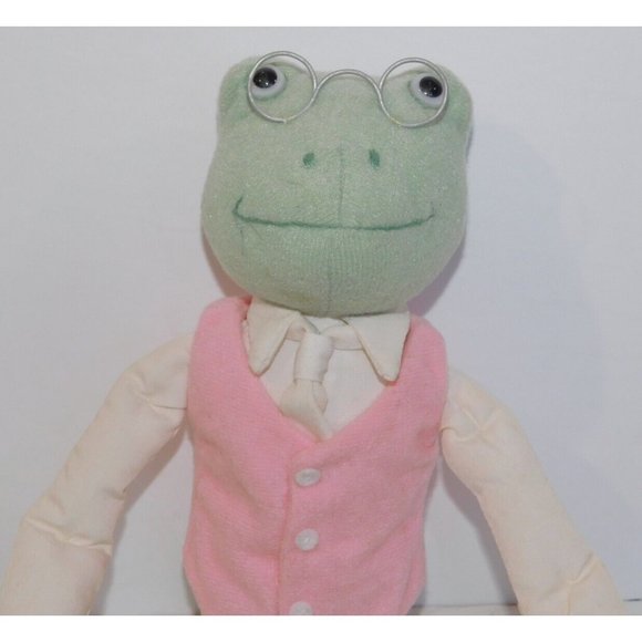 Bently Hopperton 15" Plush Frog Bently & Egg William Joyce Stuffed 1997 w Tag - Picture 2 of 6